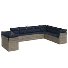 Poly Rattan Tuinset met Waterdichte Tas en Gepoedercoat Staal - Tuinsets