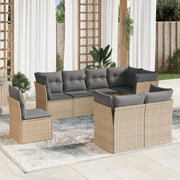 Poly Rattan Tuinset met Waterdichte Tas en Gepoedercoat Staal - Tuinsets