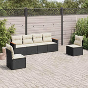 Poly Rattan Tuinset met Waterdichte Tas en Wasbare Hoezen - Tuinsets