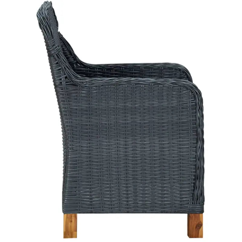 Poly Rattan Tuinset voor buiten met comfortabele stoelen en tafel - Tuinsets