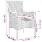 Poly rattan tuinset voor comfortabele zitervaring met wasbare hoes - Tuinsets