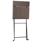 Poly Rattan Tuinset voor Diner en Ontspanning in de Tuin of Op Balkon - Tuinsets