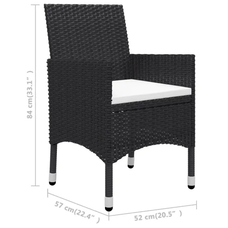 Poly Rattan Tuinset voor Kleine Buitenruimtes - Tuinsets