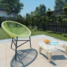 Poly rattan tuinstoelen met gepoedercoat stalen frame voor tuin en terras - Groen / 1 - Tuinstoelen