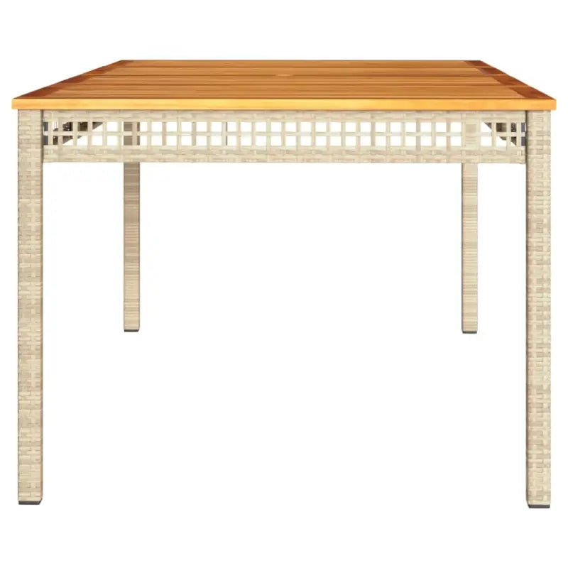 Poly Rattan tuintafel eenvoudig schoon voor gezellige tuin en terras momenten - Tuintafels