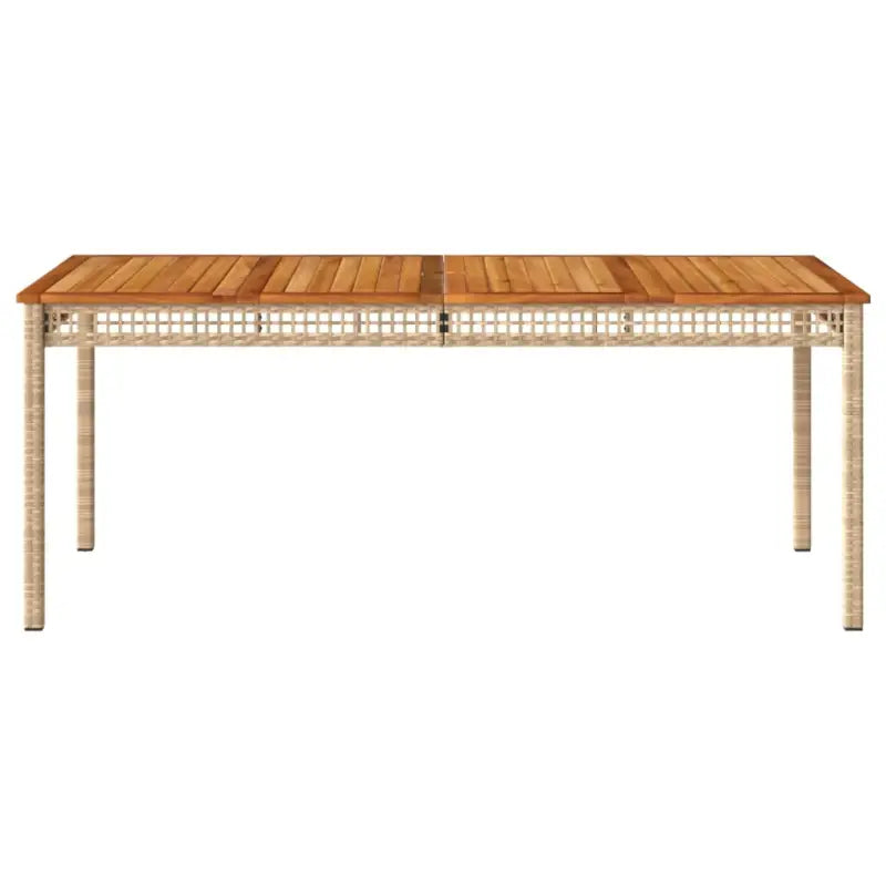 Poly Rattan tuintafel eenvoudig schoon voor gezellige tuin en terras momenten - Tuintafels