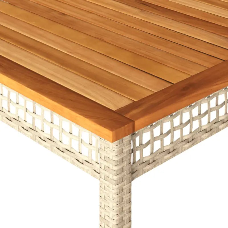 Poly Rattan tuintafel eenvoudig schoon voor gezellige tuin en terras momenten - Tuintafels