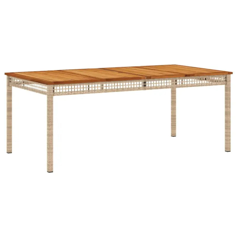 Poly Rattan tuintafel eenvoudig schoon voor gezellige tuin en terras momenten - Tuintafels