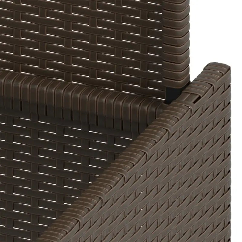Poly rattan tuintafel met gehard glas gemakkelijk schoon voor in tuin of terras - Tuintafels