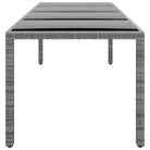 Poly rattan tuintafel met gehard glas voor een stijlvolle buitenruimte - Tuintafels