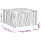 Poly Rattan tuintafel voor eenvoudig schoon en gezellige zithoeken - Tuintafels