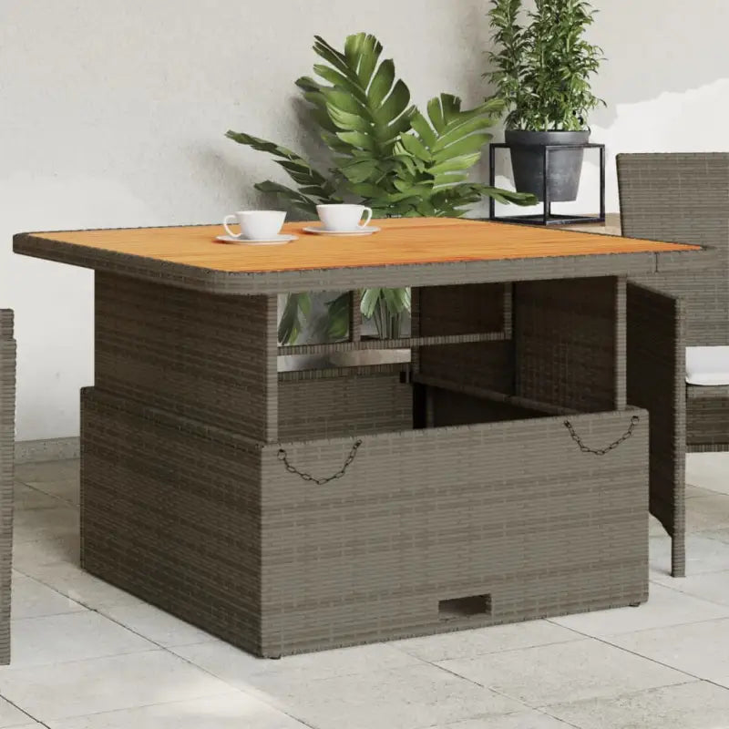 Poly rattan tuintafels eenvoudig schoon voor gezellige tuinmomenten - Tuintafels