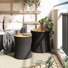 Poly Rattan Tuintafels Gemakkelijk Schoon voor Gezellig Buitenplezier - Tuintafels