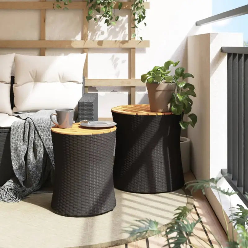 Poly Rattan Tuintafels Gemakkelijk Schoon voor Gezellig Buitenplezier - Tuintafels
