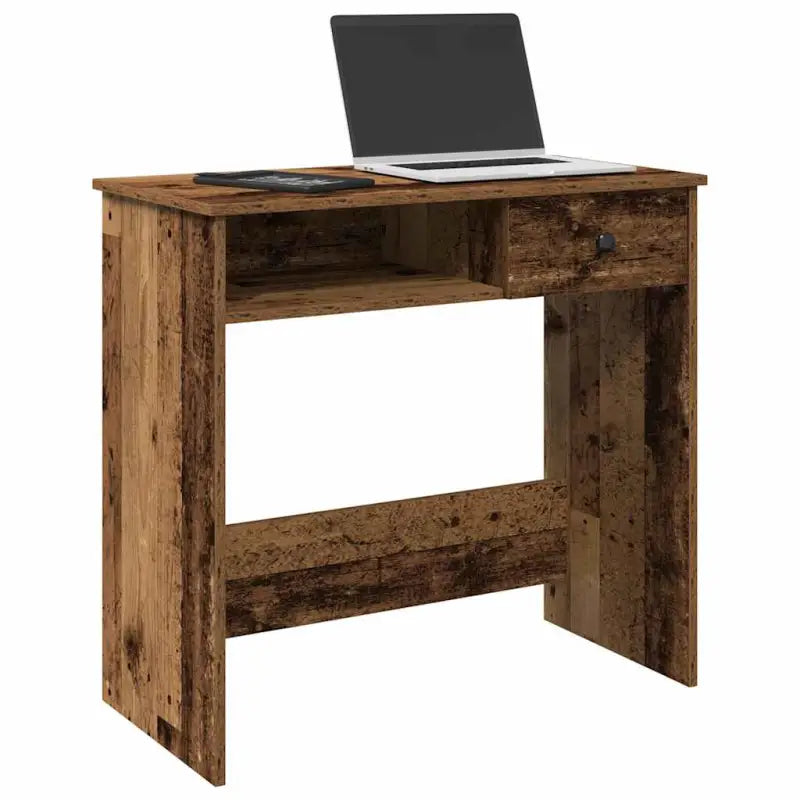 Praktisch bureau van bewerkt hout voor een duurzame woonruimte - Oud hout - Bureaus