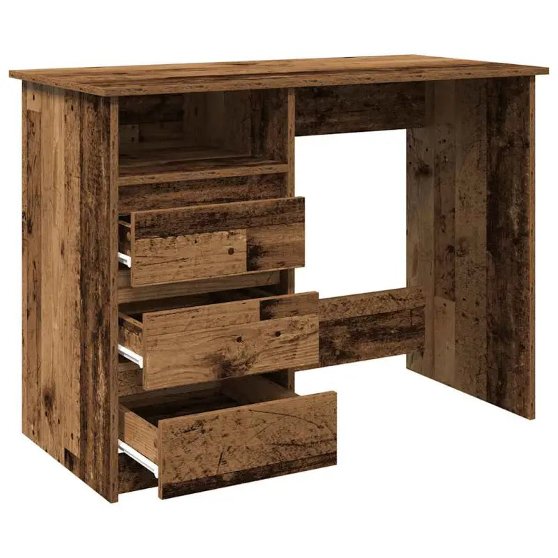 praktisch en decoratief bureau van bewerkt hout - Bureaus