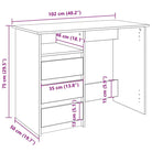 praktisch en decoratief bureau van bewerkt hout - Bureaus