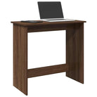 Praktisch en decoratief bureau van bewerkt hout voor je woonruimte - bruin eikenkleur - Bureaus