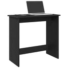 Praktisch en decoratief bureau van bewerkt hout voor je woonruimte - Zwart - Bureaus