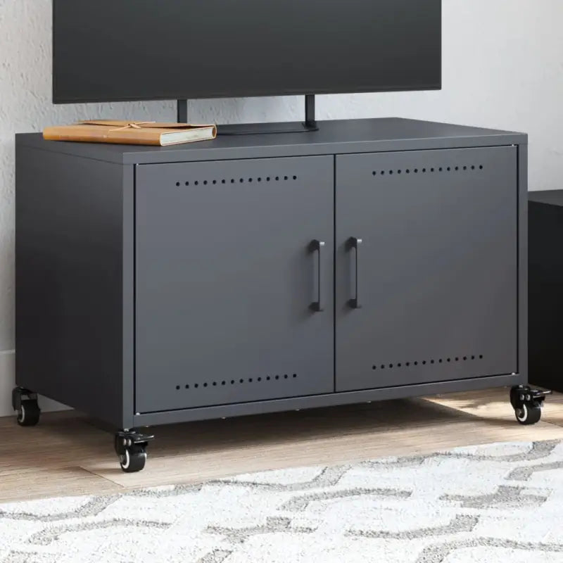 Praktisch en stevig staaltv-meubel voor in je woonkamer - Antraciet / 1 - Tv-meubels