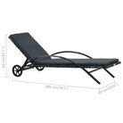 Rattan Ligbed voor Tuin en Terras - Ligstoelen
