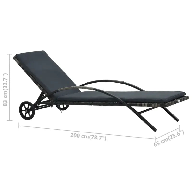 Rattan Ligbed voor Tuin en Terras - Ligstoelen