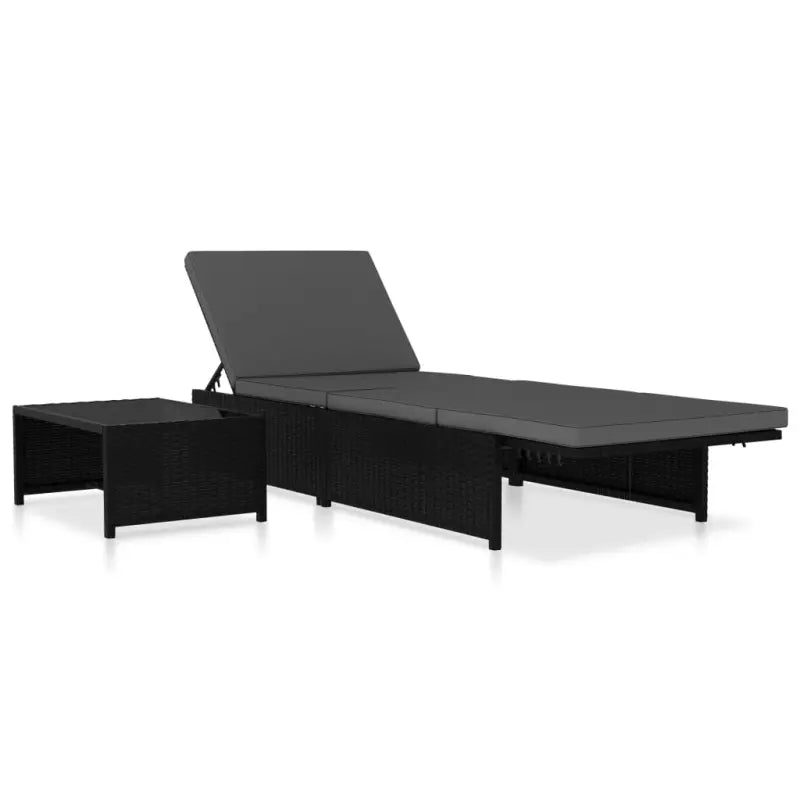 Rattan Loungeset met levering bevat van poly rattan voor tuin of terras - Ligstoelen