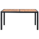 Rattan tuinset met gepoedercoat staal en verstelbare rugleuning - Tuinsets