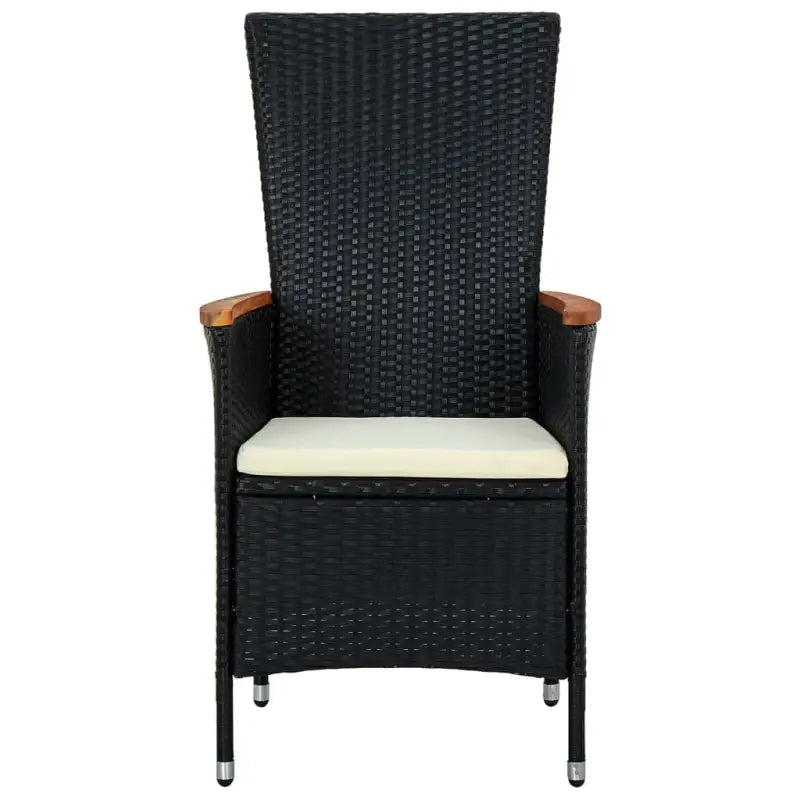 Rattan tuinset met gepoedercoat staal en verstelbare rugleuning - Tuinsets