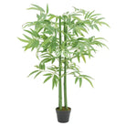 Realistische kunstbamboe plant in kunststof pot voor woonkamer en kantoor - 16 x 120 cm / 1 - Kunstplanten