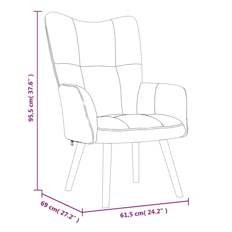 Relaxstoel met voetenbank met blokpatroon voor stijlvol comfort - Fauteuils & Relaxfauteuils