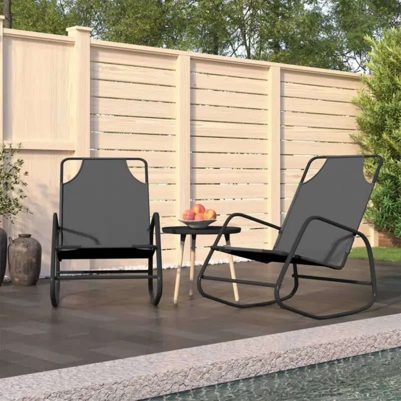 Relaxstoelen met gepoedercoat staal voor ultiem comfort en stijl - Grijs / 2 - Ligstoelen