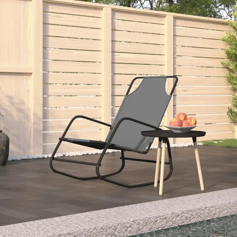 Relaxstoelen met gepoedercoat staal voor ultiem comfort en stijl - Grijs / 1 - Ligstoelen