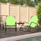 Relaxstoelen met gepoedercoat staal voor ultiem comfort en stijl - Groen / 2 - Ligstoelen