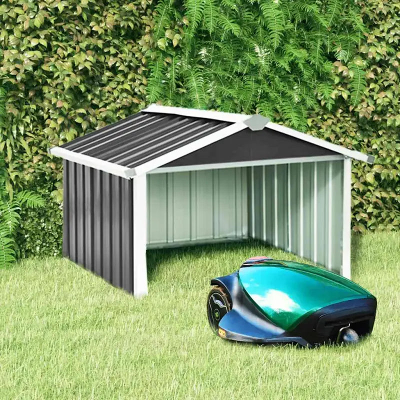 Robotmaaier Overkapping van Verzinkt Staal voor Bescherming en Pauze - Antraciet / 1 - Tuinhuizen