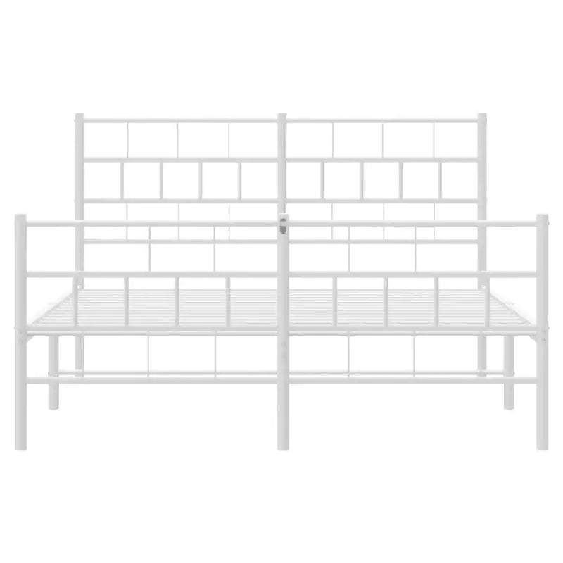 Robuust metalen bedframe met metalen latten en extra opbergruimte - Bedden & bedframes