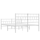 Robuust metalen bedframe met metalen latten en extra opbergruimte - Bedden & bedframes
