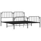 Robuust metalen bedframe met tijdloos design en extra opbergruimte - Bedden & bedframes