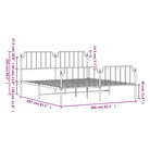 Robuust metalen bedframe met tijdloos design en extra opbergruimte - Bedden & bedframes