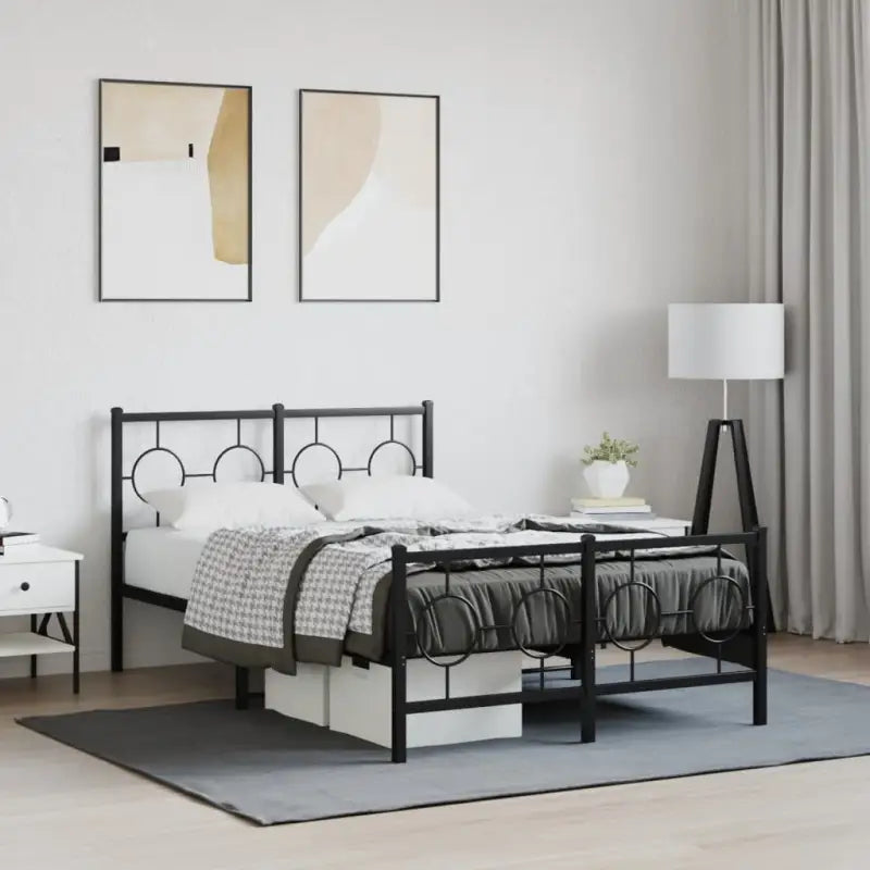 Robuust metalen bedframe met tijdloos design en extra opbergruimte - Bedden & bedframes