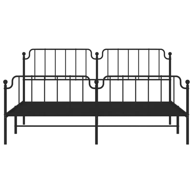 Robuust metalen bedframe met tijdloos design en extra opbergruimte - Bedden & bedframes