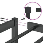 Robuust metalen bedframe met vierkante buizen en extra opbergruimte - Bedden & bedframes