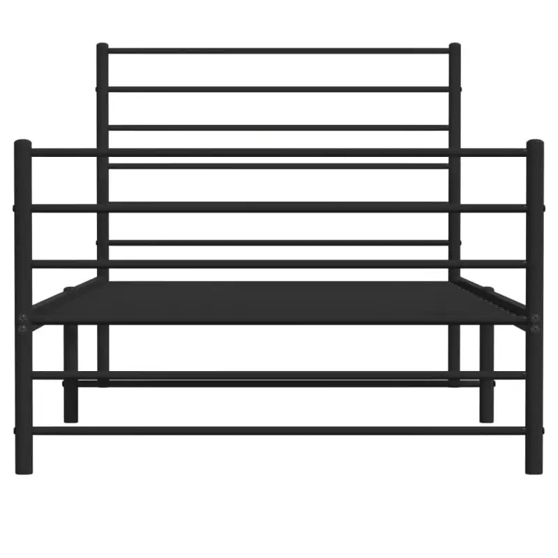 Robuust metalen latten bedframe met extra opbergruimte in klassiek design - Bedden & bedframes