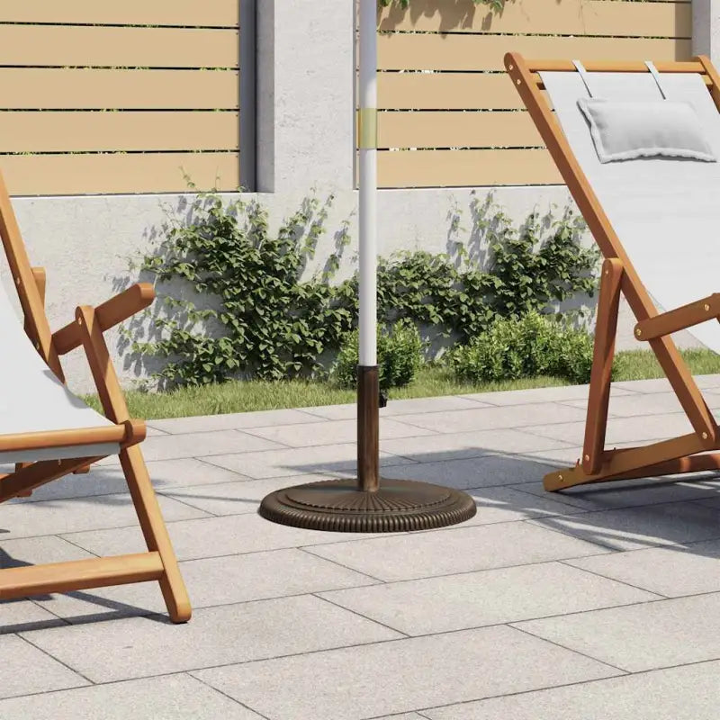 Robuuste gietijzeren parasolvoet voor stabiliteit - Brons / 45 x 45 x 30 cm / 1 - Parasolvoeten
