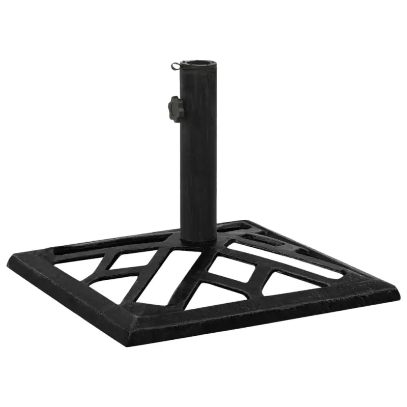 Robuuste gietijzeren parasolvoet voor stabiliteit - Zwart / 44 x 44 x 31 cm / 1 - Parasolvoeten