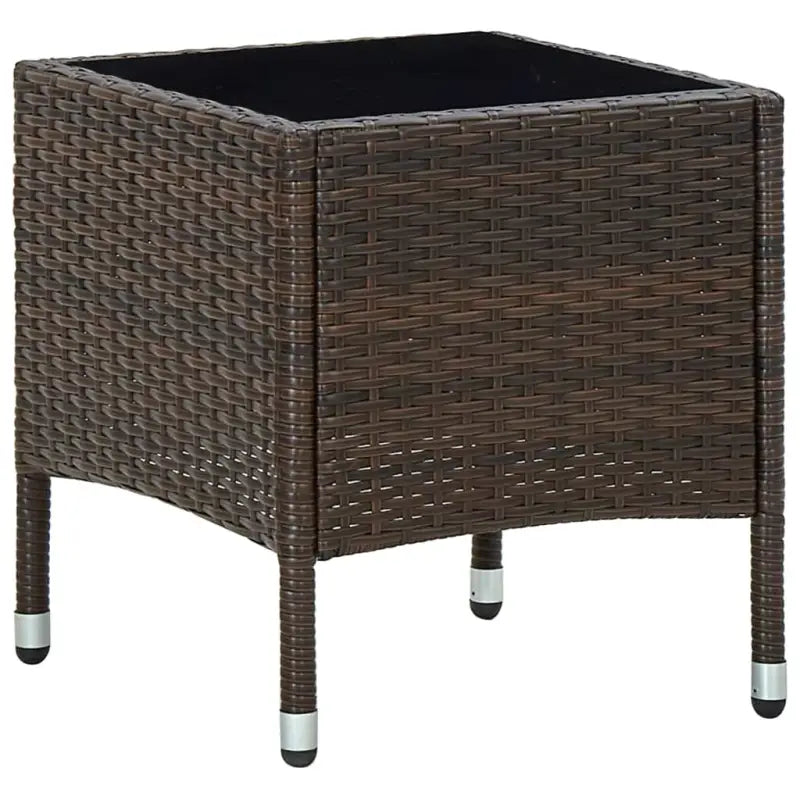 Robuuste Rattan Tuin Tafel voor Buitenruimte - Bruin / 1 - Tuintafels