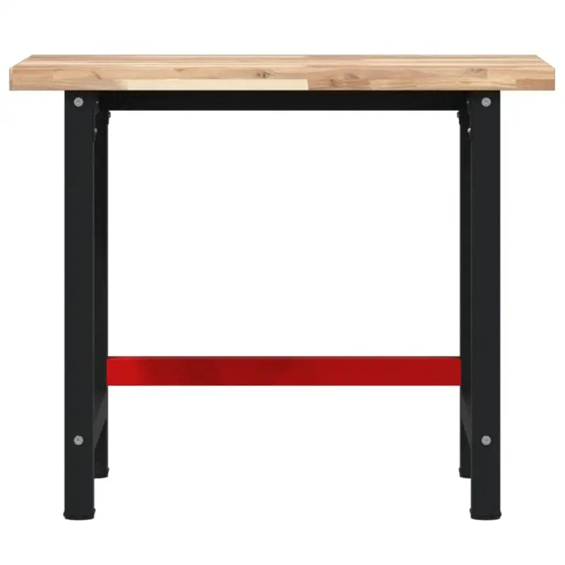 Robuuste Werkbank van massief acaciahout met groot werkgebied - Naturel / 100 x 60 x 83 cm / 1 - Werkbanken