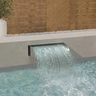 Roestvrij Staal Waterval voor Vijver en Zwembad voor een Rustige Sfeer - 60 x 34 x 14 cm / Met LED’s - Fonteinen