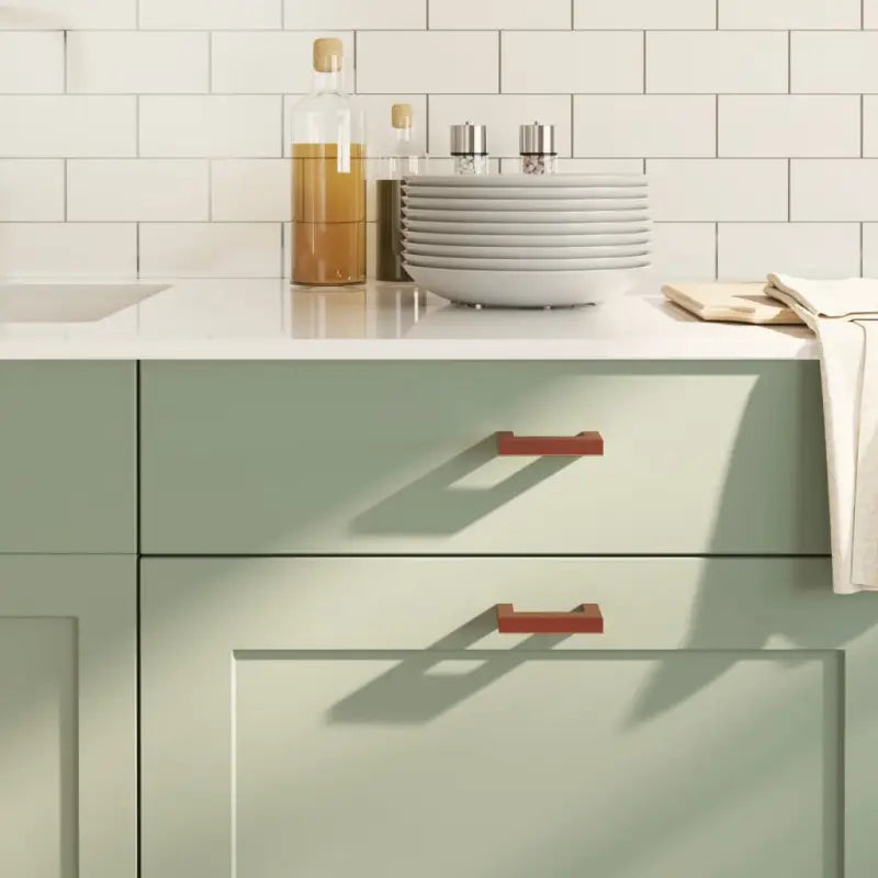 Roestvrijstalen kastknoppen en grepen met modern ontwerp - Brons / 64 mm / 20 - Kastknoppen en kastgrepen