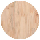 Rond tafelblad van massief grenenhout voor eettafels en salontafels - Naturel / Ø 40 x 2.5 cm / 1 - Tafelbladen